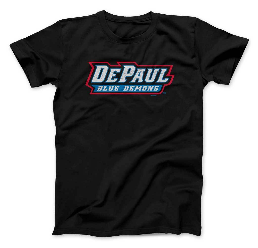 DePaul University Blue Demons Wordmark T-Shirt - Nudge Printing