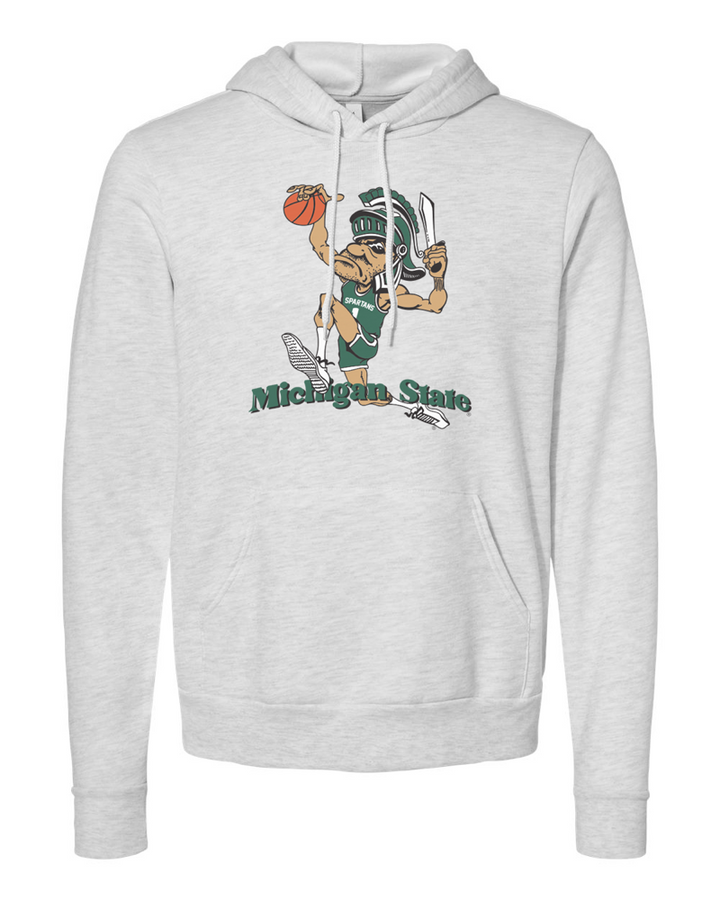 Michigan State Vintage Dunking Gruff Sparty Unisex Hoodie Sweatshirt - Nudge Printing Original
