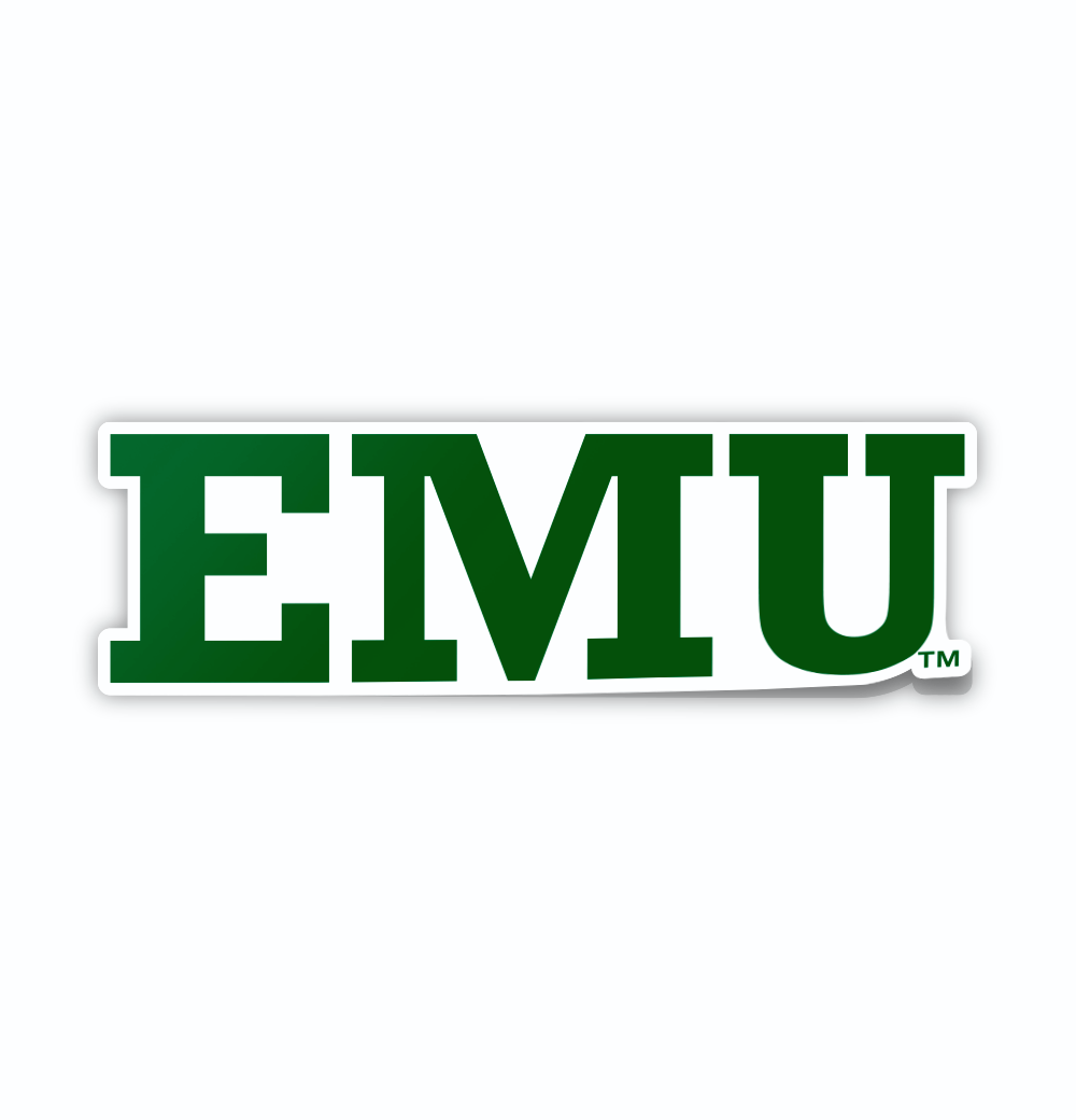 Eastern Michigan University Eagles Block EMU Car Decal