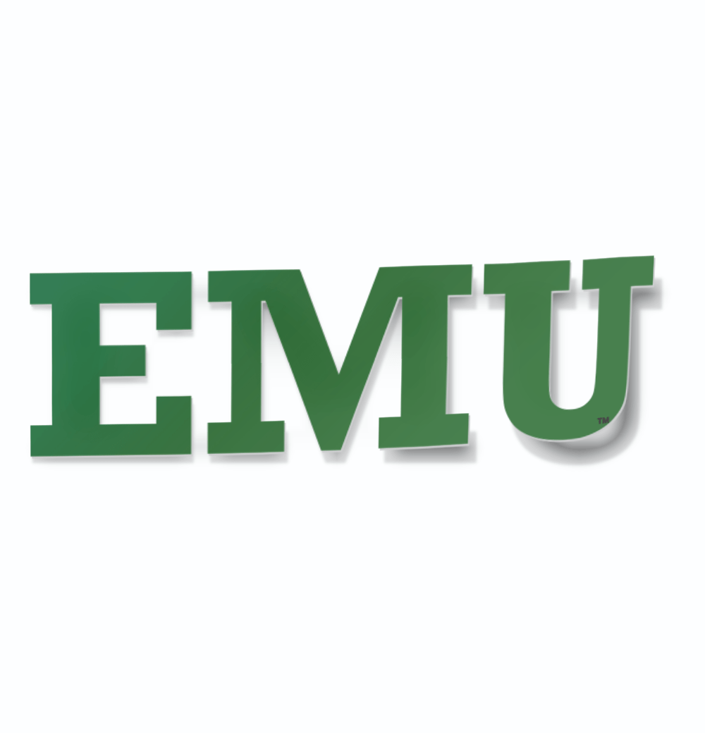 Eastern Michigan University Eagles Block EMU Car Decal