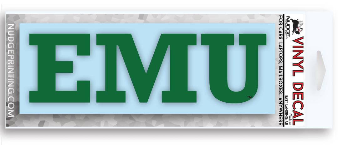 Eastern Michigan University Eagles Block EMU Car Decal