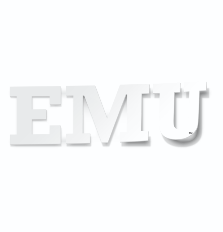 Eastern Michigan University Eagles Block EMU Car Decal