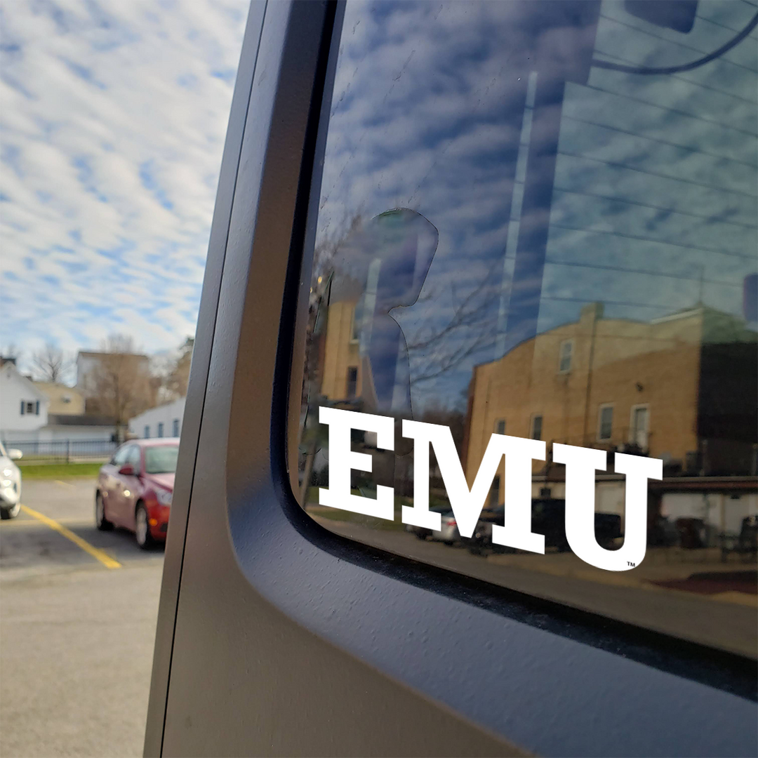 Eastern Michigan University Eagles Block EMU Car Decal