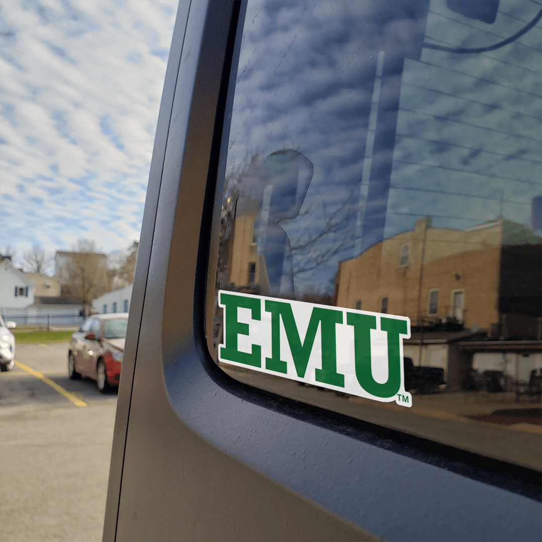 Eastern Michigan University Eagles Block EMU Car Decal