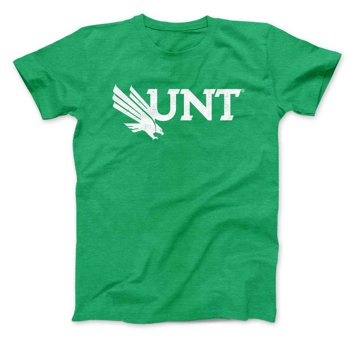 University of North Texas Mean Green Block UNT Logo Unisex T-shirt (Kelly)