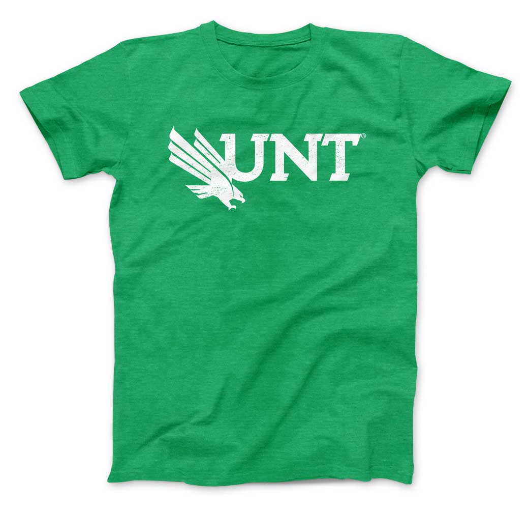 Unt Merchandise University of North Texas Mean Green Block UNT Logo Unisex T-shirt (Ke ...