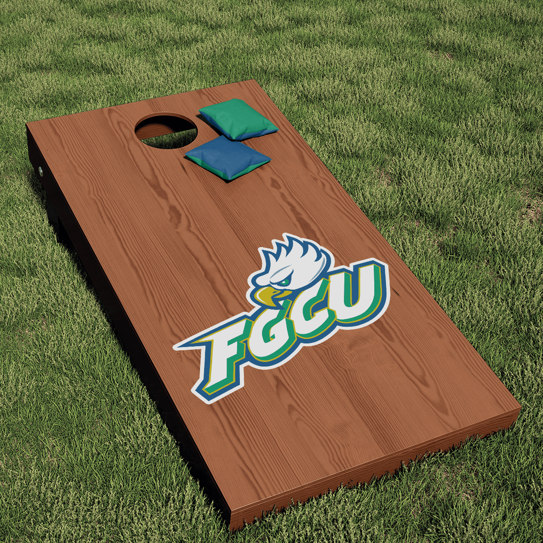 Florida Gulf Coast FGCU Combo Logo Cornhole Decal - Nudge Printing