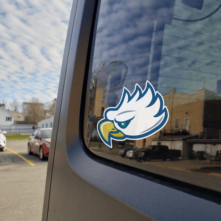 Florida Gulf Coast University Eagle Mascot Logo Car Decal Bumper Sticker