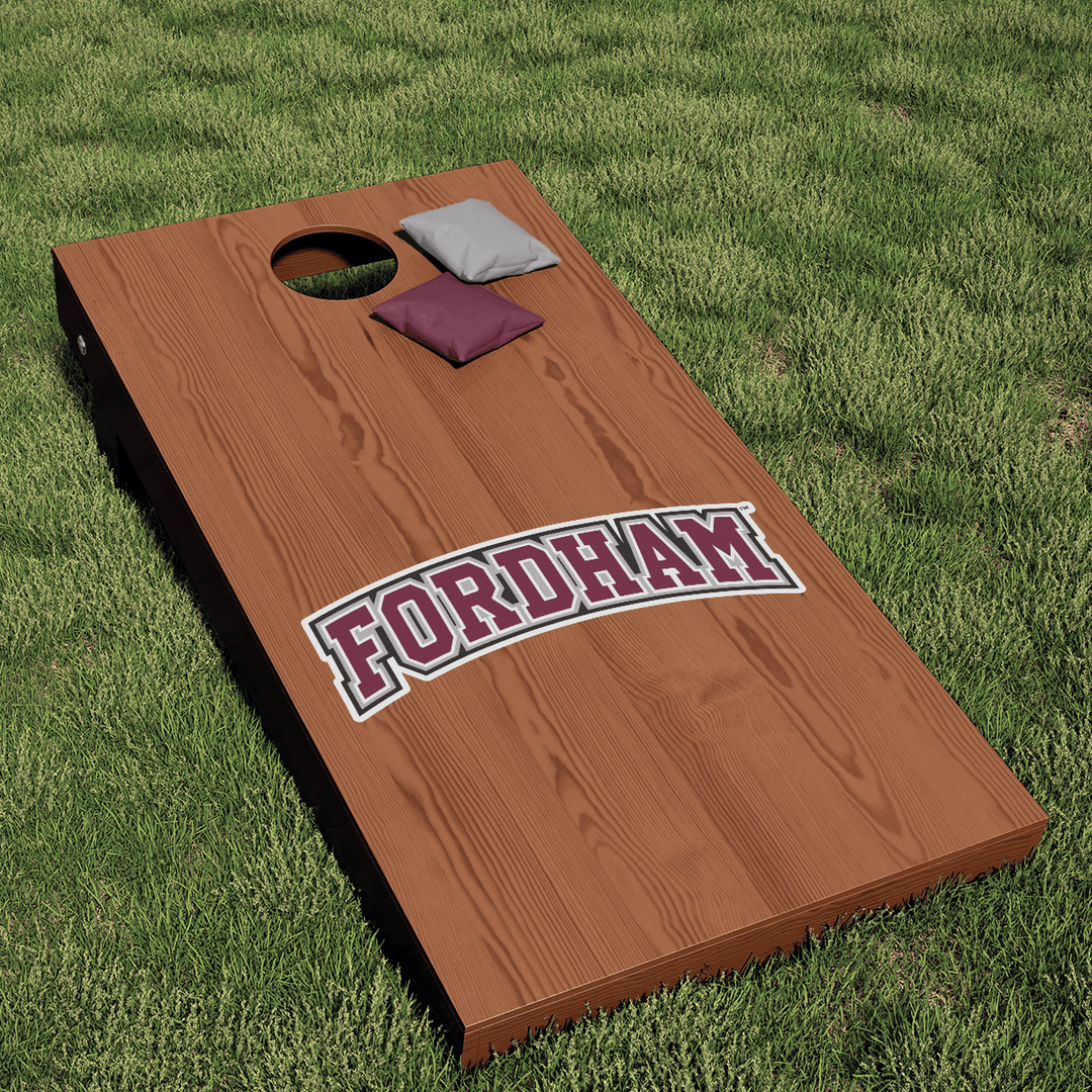 Fordham Rams Block Wordmark Logo Cornhole Decal