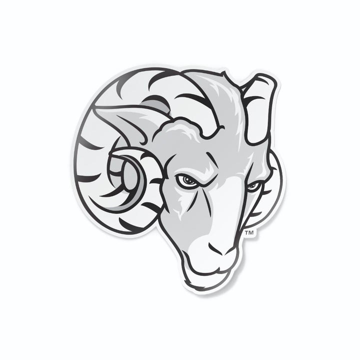 Fordham Rams Mascot Logo Cornhole Decal - Nudge Printing