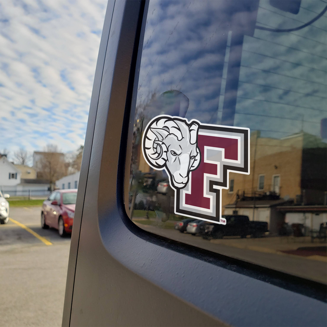 Fordham University Rams Combo Logo Car Decal Bumper Sticker