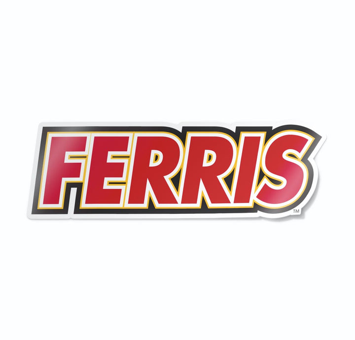 Ferris State Wordmark Logo Car Decal - Nudge Printing