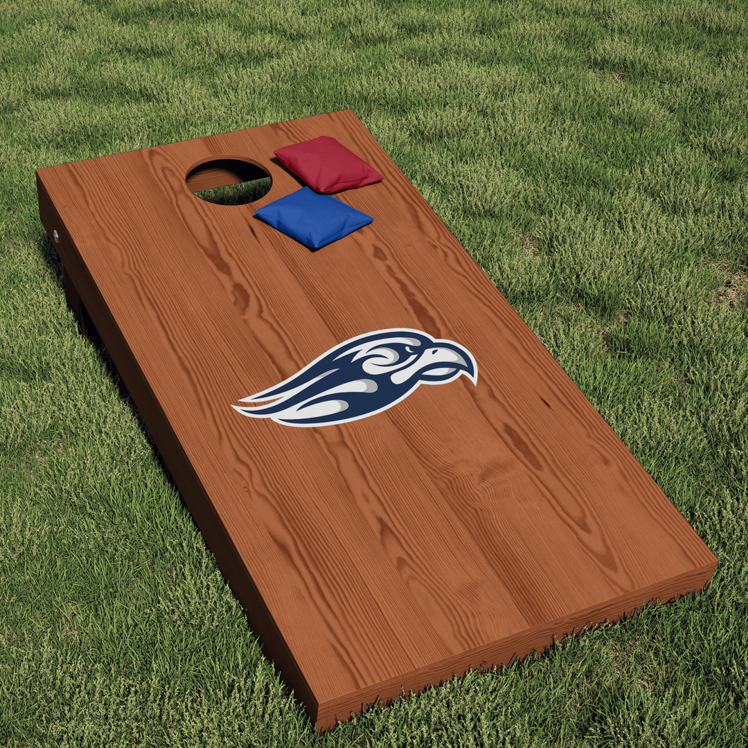 Liberty University Flames Mascot Head Logo Cornhole Decal