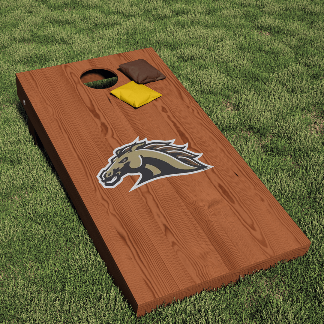 Western Michigan University Broncos Full Color Bronco Mascot Logo Cornhole Decal