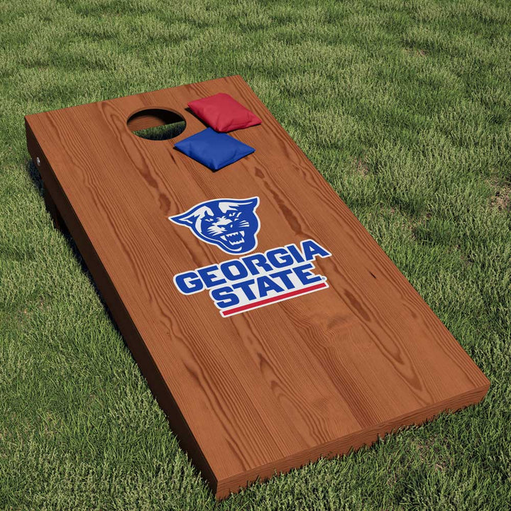 Georgia State University Panthers Stacked Primary Logo Cornhole Decal