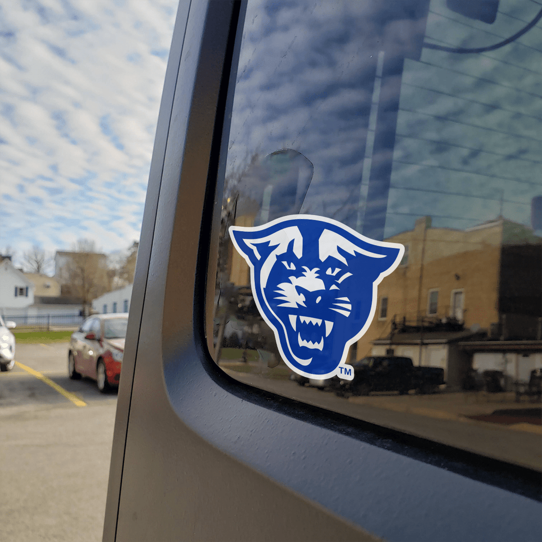 Georgia State University Panthers Mascot Logo Car Decal Bumper Sticker