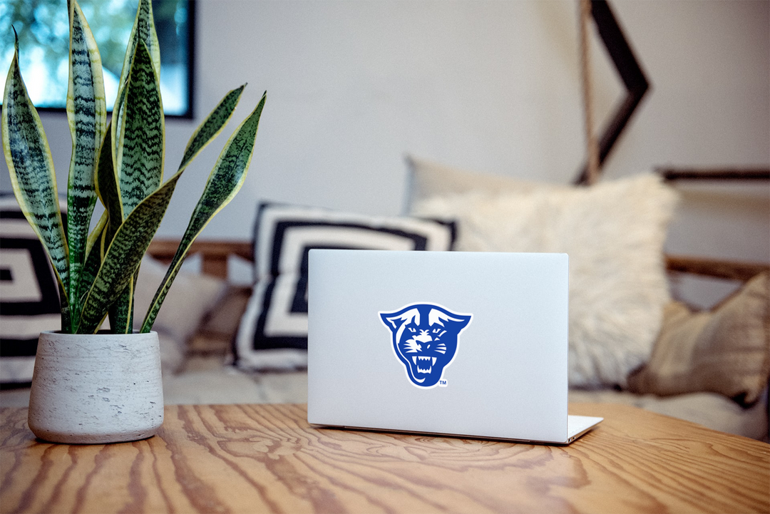 Georgia State University Panthers Mascot Logo Car Decal Bumper Sticker