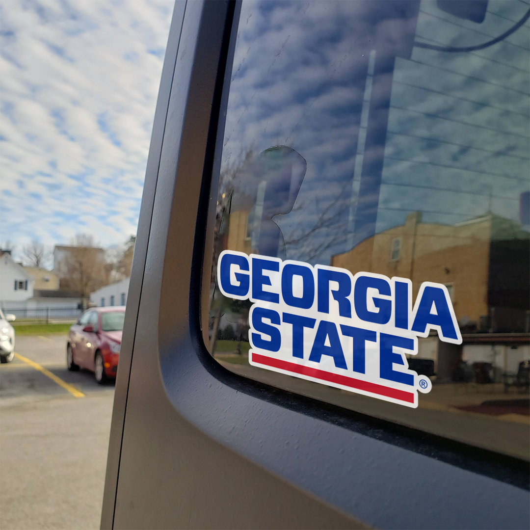 Georgia State University Panthers Block Wordmark Logo Car Decal Bumper Sticker