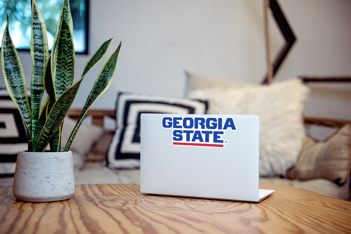Georgia State University Panthers Block Wordmark Logo Car Decal Bumper Sticker