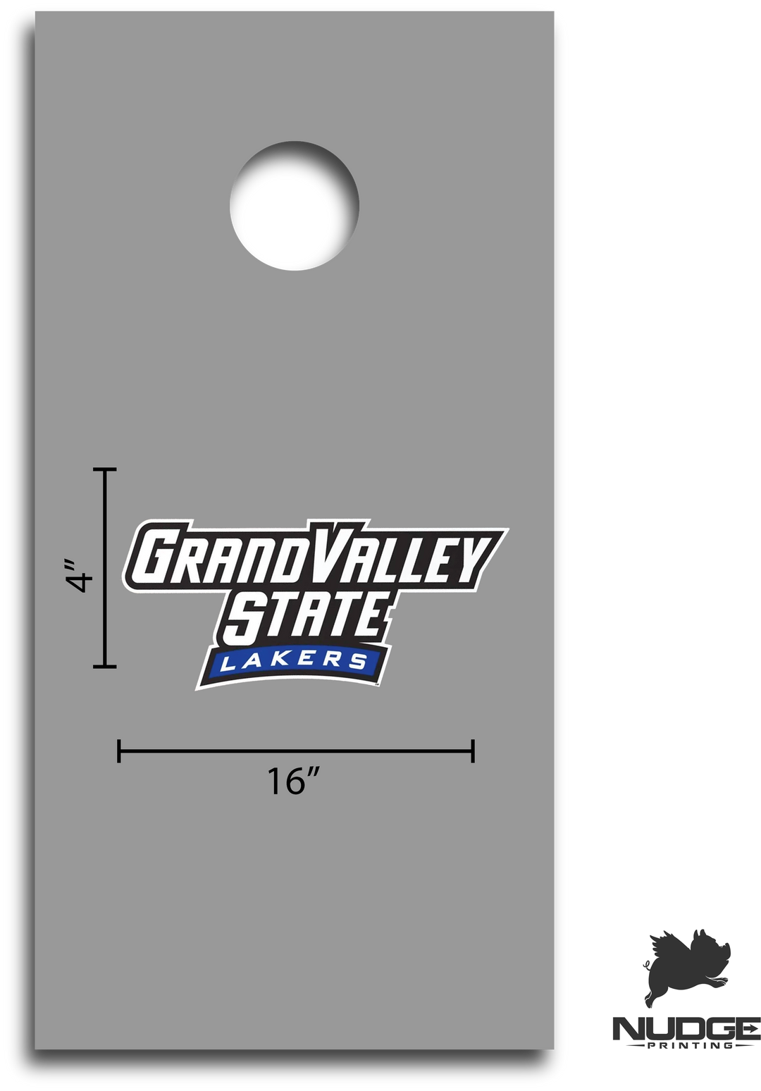 Grand Valley State University Full Wordmark Logo Cornhole Decal