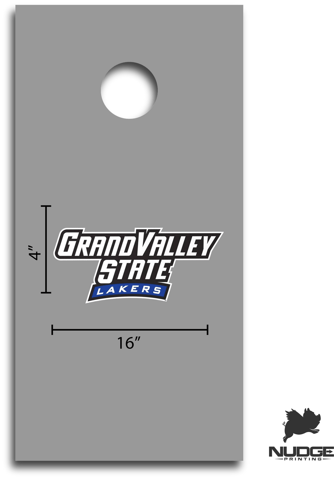 Grand Valley State University Full Wordmark Logo Cornhole Decal