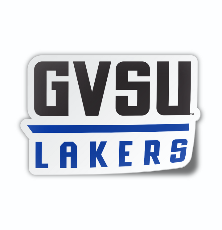 Grand Valley State University Stacked Block GVSU Logo Cornhole Decal (Includes 1 Decal)