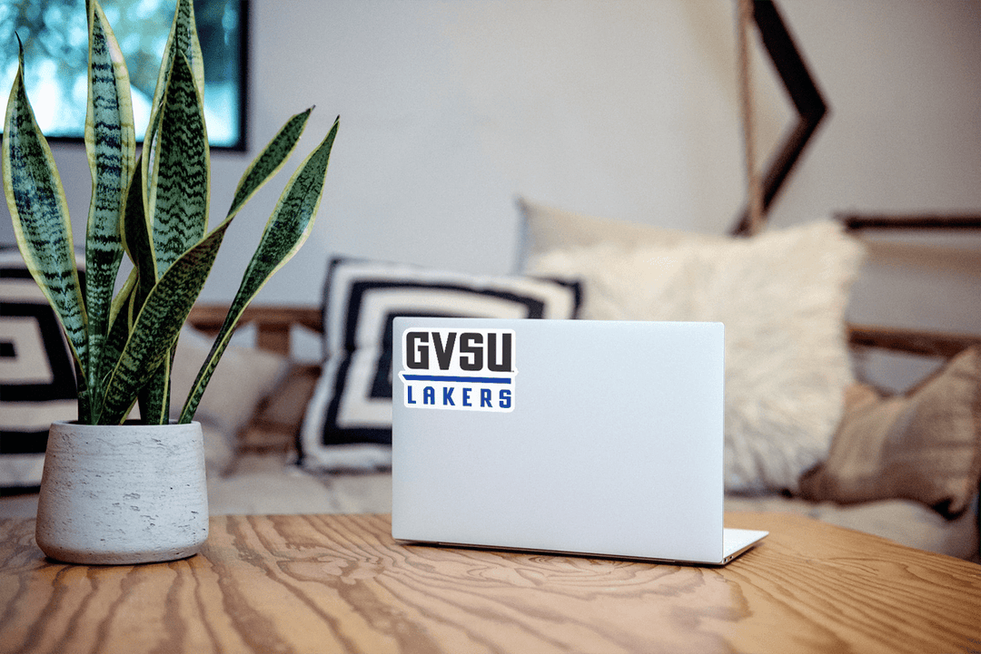 Grand Valley State University Lakers Block "GVSU Lakers" Car Decal