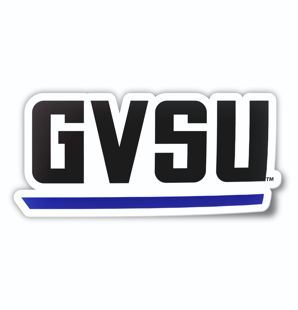 Grand Valley State University Full Length Block GVSU Logo Cornhole Decal (Includes 1 Decal)