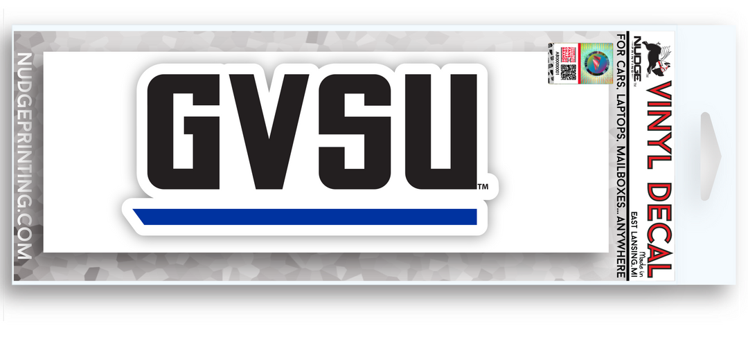 Grand Valley State University Lakers Full Length Block GVSU Car Decal