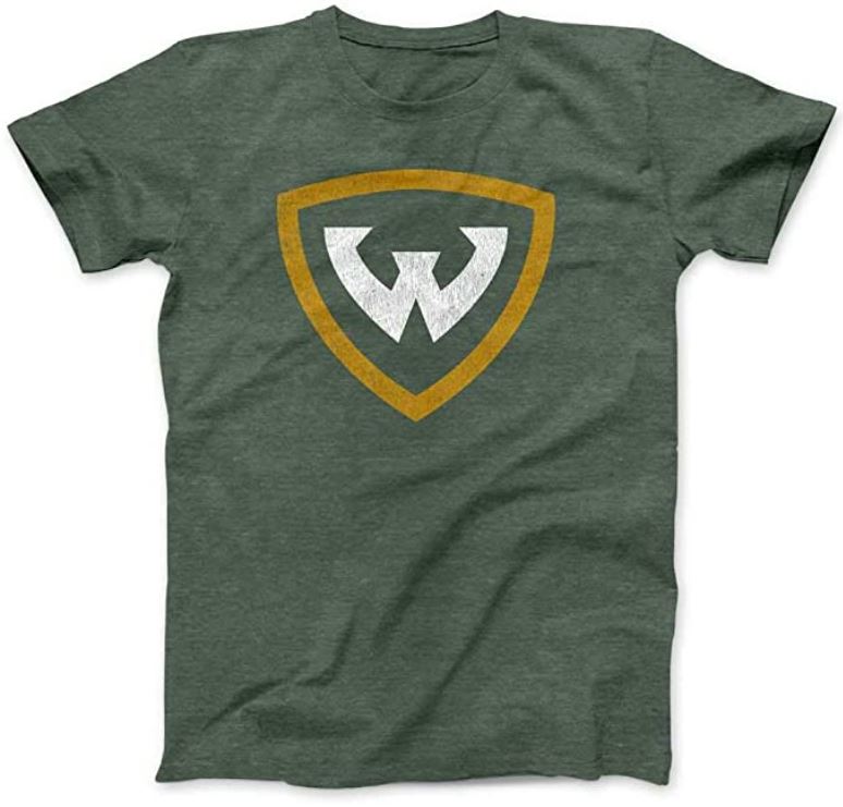 Wayne State University Block W Logo on Green Premium T-Shirt - Nudge Printing