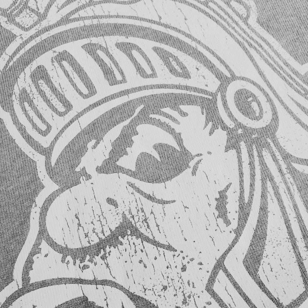 Michigan State University Spartans Gruff Sparty Gray Hoodie Sweatshirt - Nudge Printing  Edit alt text