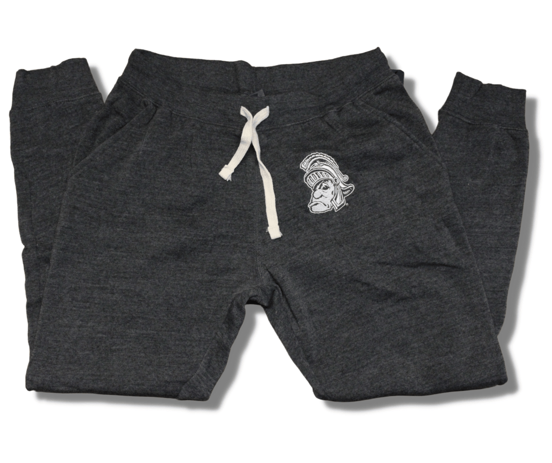 Michigan State Spartans Gruff Sparty Dark Heather Grey MSU Joggers Sweatpants  Edit alt text