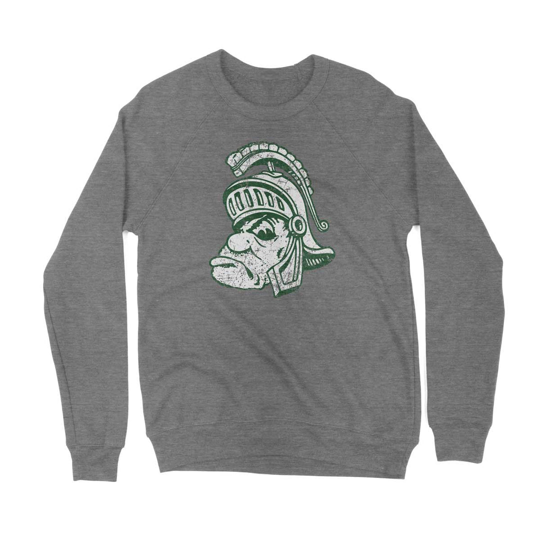 Vintage Michigan State Sweatshirt with Gruff Sparty Print from Nudge Printing