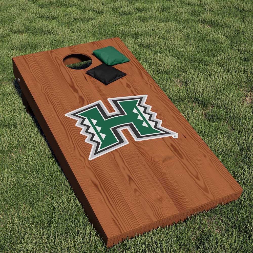 University of Hawaii Rainbow Warriors Primary Logo Block H Cornhole Decal