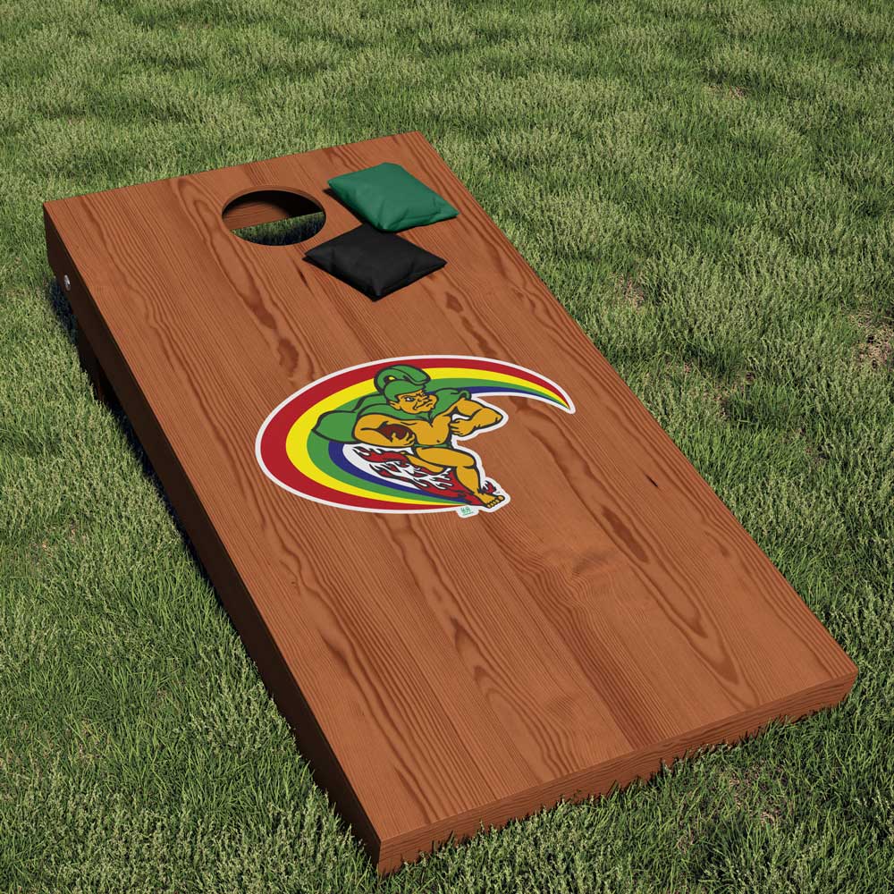 University of Hawaii Vintage Rainbow Warrior Logo Cornhole Decal