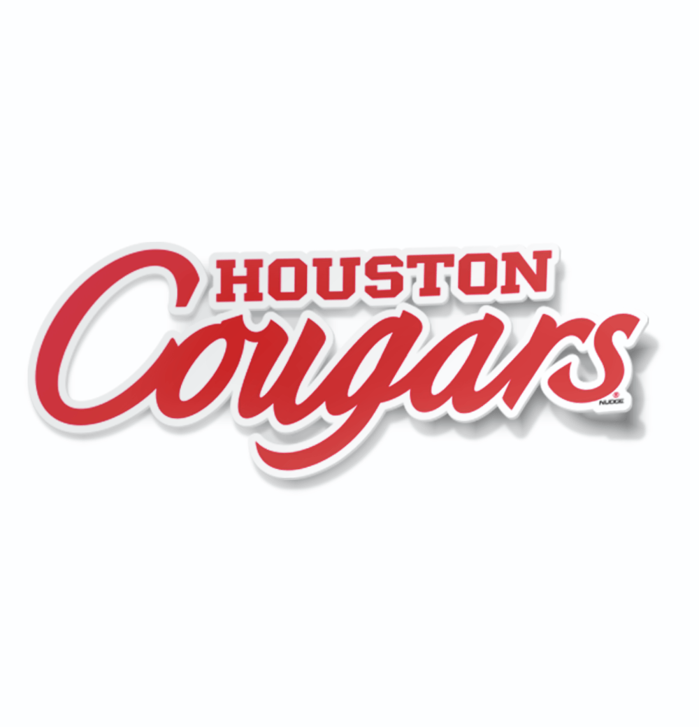 University of Houston Script Cougars Vinyl Car Decal Sticker