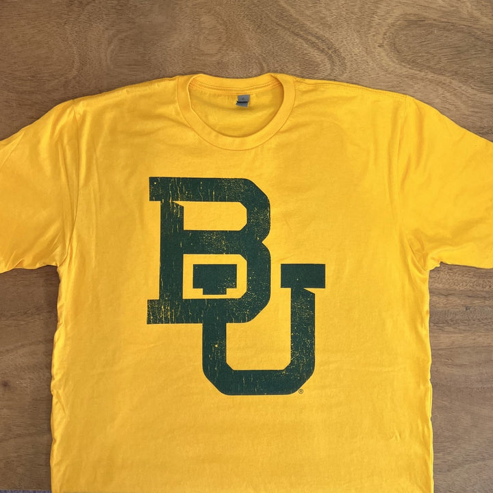 Gold "BU" Baylor Bears T-shirt