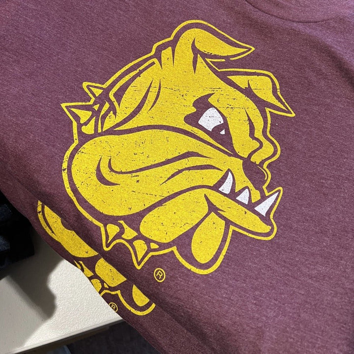 Minnesota Duluth Champ the Bulldog Maroon T-shirt