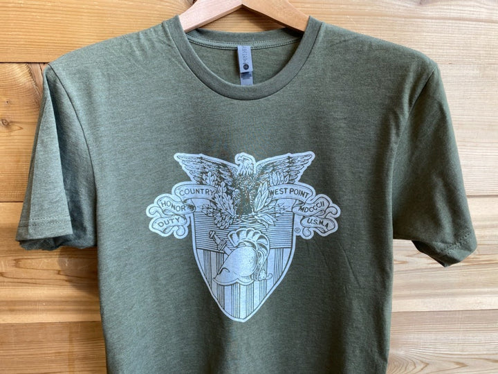 Army West Point Vintage Shield Design on T-shirt