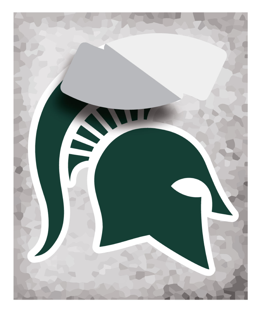 Michigan State MSU Spartans Ready for Battle Sparty - XL Wall Decal Sticker Set - Nudge Printing