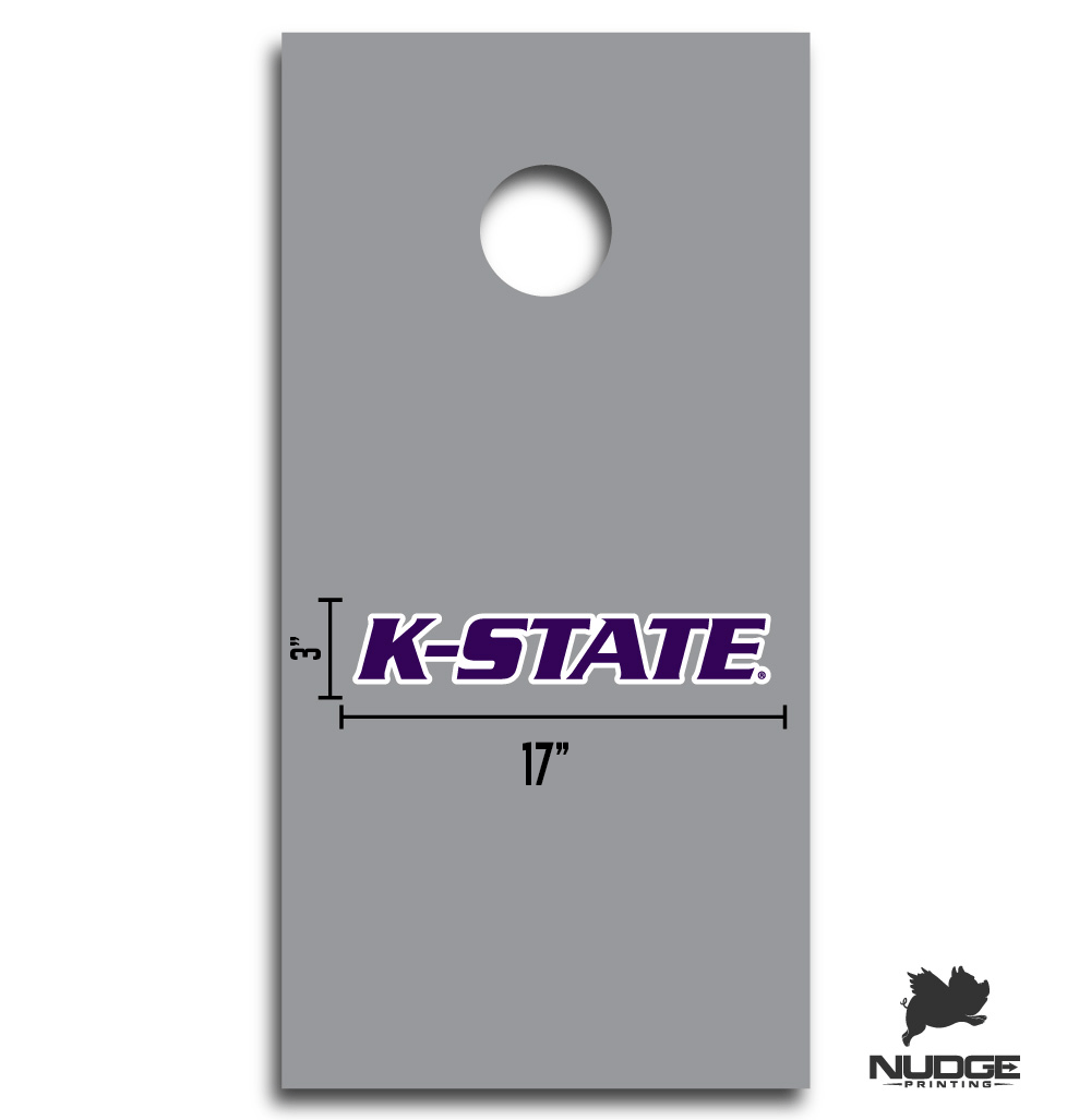 Kansas State K-State Corn Hole Decal