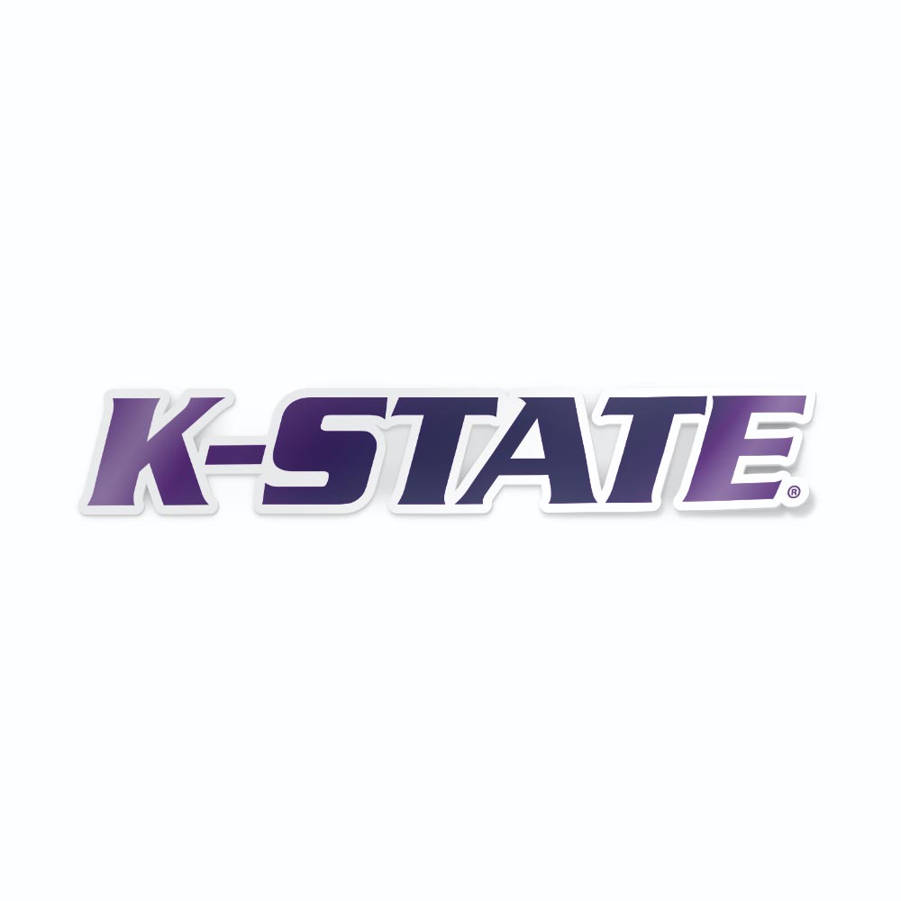 Kansas State University Wildcats K-State wordmark logo car decal bumper sticker - Nudge Printing
