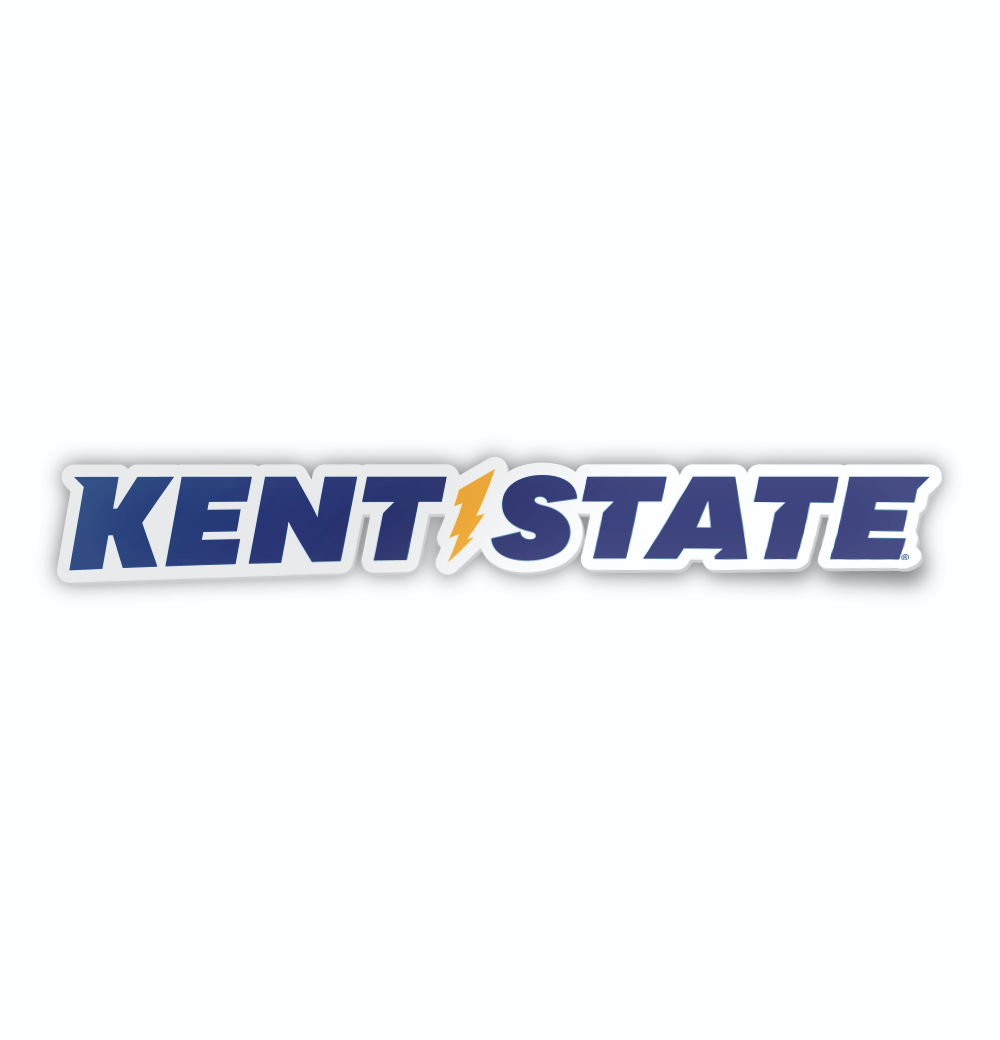 Kent State University Wordmark Logo Car Decal Bumper Sticker | Nudge ...