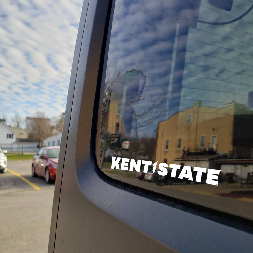 Kent State University Wordmark Logo Car Decal Bumper Sticker