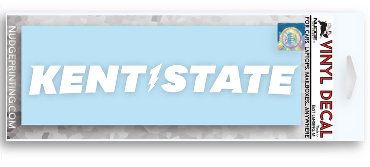 Kent State University Wordmark Logo Car Decal Bumper Sticker