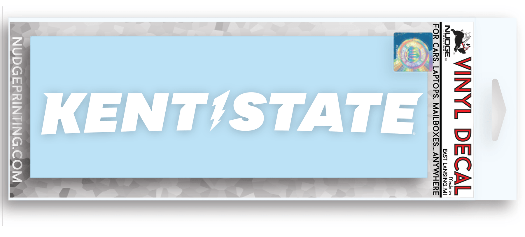 Kent State University Wordmark Logo Car Decal Bumper Sticker | Nudge ...