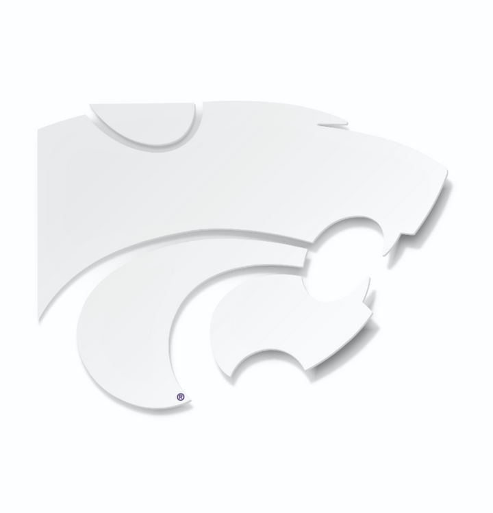 Kansas State University Wildcats Primary Logo Powercat Car Decal