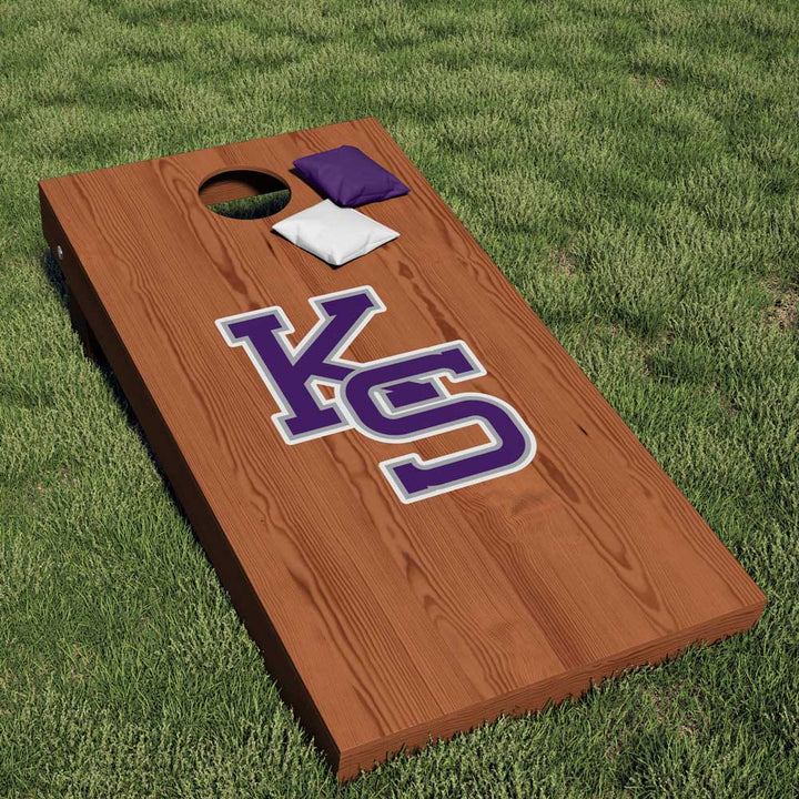 Kansas State University Wildcats Interlocking KS Logo Cornhole Decal