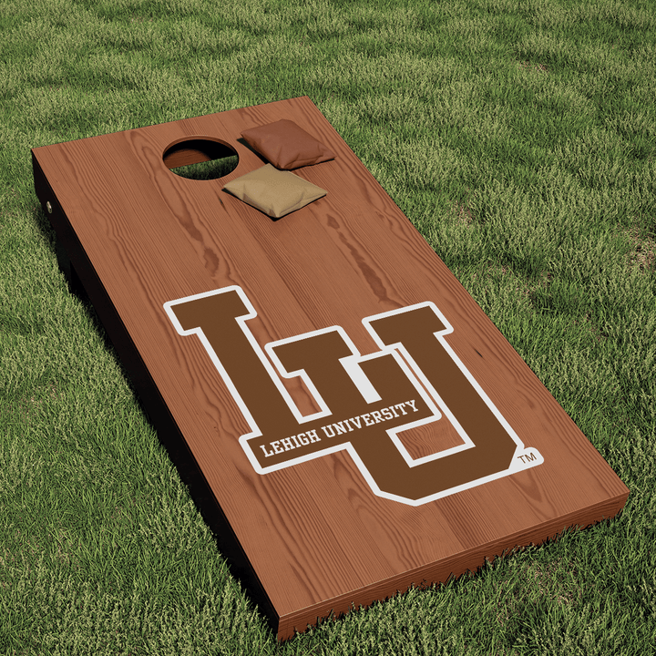 Lehigh University Interlocking LU Logo Cornhole Decal - Nudge Printing