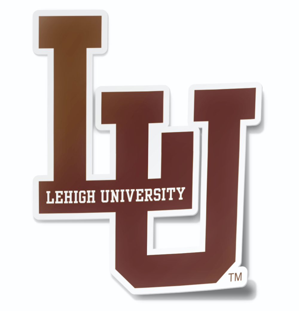 Lehigh University Interlocking LU Logo Car Decal Bumper Sticker